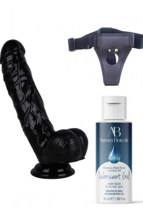 Belden Balamal Kayganlatrc Set Noctis 21,5cm Siyah Dildo No:51